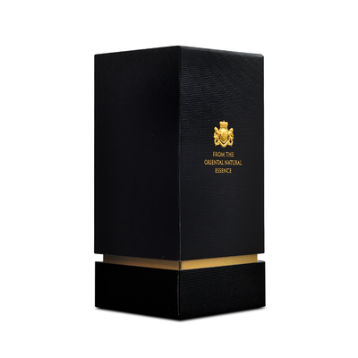 سعر جيد علبة عطر تغليف مستحضرات التجميل من الورق المقوى الأسود الفارغ بشعار مخصص الانترنت