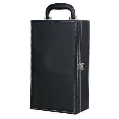 سعر جيد مستطيل زجاجة النبيذ الأحمر هدية مربع شعار مخصص 35.2x27x11.5cm الانترنت